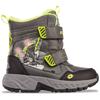 Klettboot LOTTO, Gr. 27, grau, fr.gelb, Synthetik, sportlich, Schuhe, - mit Print und LEDs an der Außenseite