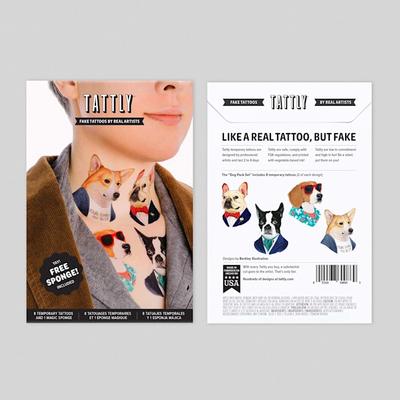 Tattly Dog Pack Tattoo Set