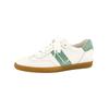 Sneaker PAUL GREEN "Paul Green Sneaker Leder", Damen, Gr. 39, bunt (weiß, grün), Leder, casual, Schuhe