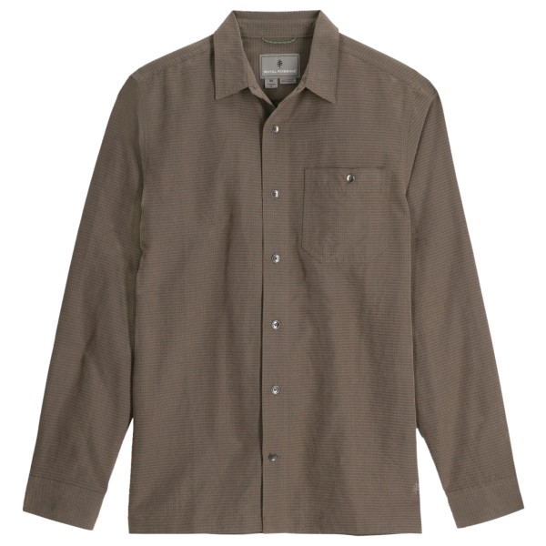 Royal Robbins - Mojave Pucker L/S - Hemd Gr M grau/braun