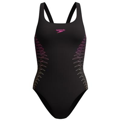 Speedo - Women's Placement Muscleback - Badeanzug Gr 36 grau Image