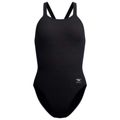 Speedo - Women's FL Solid Leaderback - Badeanzug Gr 36 schwarz Image