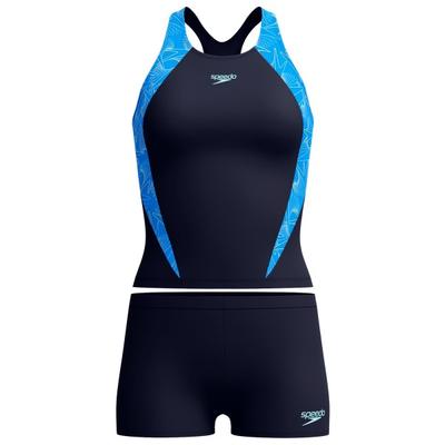 Speedo - Women's Hyperboom Splice Tankini Set - Tankini Gr 46 blau Image