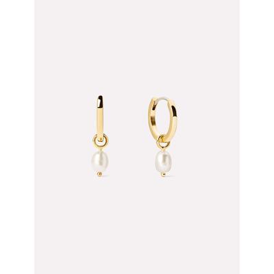 Women's Frida Pearl Huggie Hoops by Ana Luisa in Gold (Size OS)