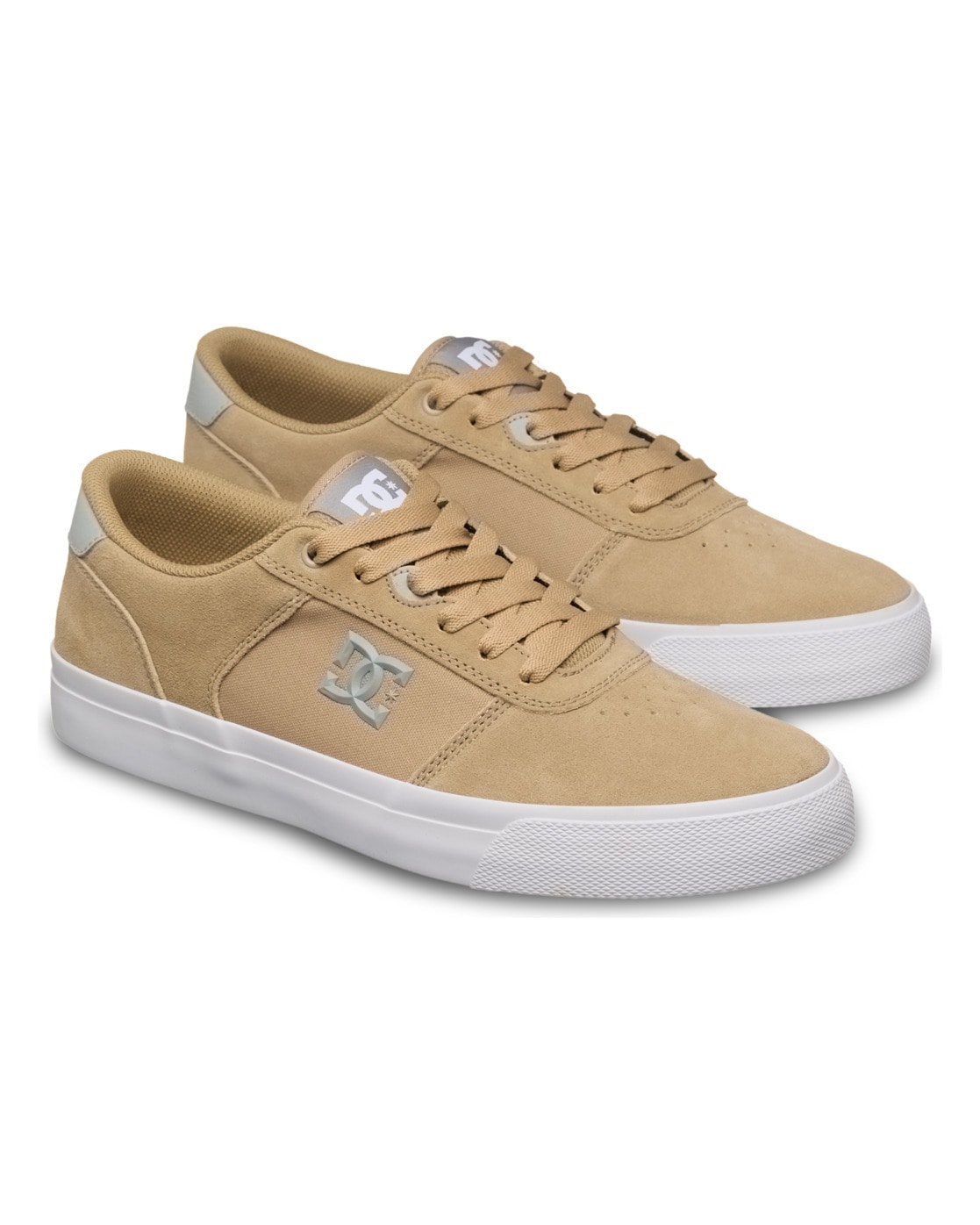 Sneaker DC SHOES "Teknic", Herren, Gr. 6(38), beige (sand), Obermaterial:Obermaterial: Leder (Kuh) / Futter: Textil / Außensohle: Gummi;, Schuhe Sneaker