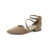 Riemchenballerina PAUL GREEN "Paul Green Ballerinas Leder", Damen, Gr. 38,5, braun (hellbraun), Leder, casual, Schuhe
