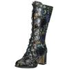 Schnürstiefel LAURA VITA "LAURA VITA Stiefel Leder/Textil", Damen, Gr. 39, blau, Leder, Textil, casual, Schuhe