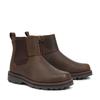 Chelseaboots TIMBERLAND "COURMA KIDMID CHELSEA BOOT", Damen, Gr. 37, braun (schwarz braun), Leder, sportlich, Schuhe, Stiefelette, Winterschuhe, Ankle Boots