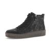 Sneakerboots GABOR, Damen, Gr. 36, schwarz, Leder, unifarben, sportlich, Schuhe, Plateau, Stiefelette, Schnürboots mit Best Fitting Funktion