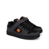Sneaker DC SHOES "Manteca 4 V", Kinder, Gr. 1,5(32,5), grau (grau, schwarz, orange), 51% Leder, 49% Synthetikmaterial, Schuhe