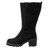 Weitschaftstiefel SHEEGO, Damen, Gr. 42, schwarz, Veloursleder, Schuhe