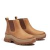 Chelseaboots TIMBERLAND "ROXIE LANEMID CHELSEA BOOT", Damen, Gr. 37,5, braun (medium braun full grain), Leder, sportlich, Schuhe, Stiefelette, Winterschuhe, Ankle Boots