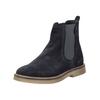 Stiefelette KICKERS "Kickers Stiefelette Veloursleder/Textil", Damen, Gr. 39, blau (marine), Veloursleder, Textil, casual, Schuhe