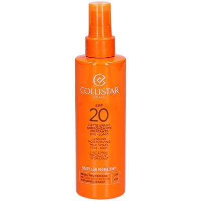 Collistar Tanning Moisturizing Milk Spray Face - Body Spf 20 265ml 200 ml Dosierspray Image