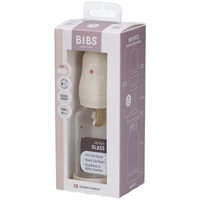 Bibs Zuigfles Glas 120ml Complete Set Ivory 1 St Flaschen Image