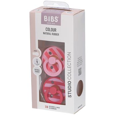 Bibs 1 - Studio Duo Block Baby Pink St Sauger Image