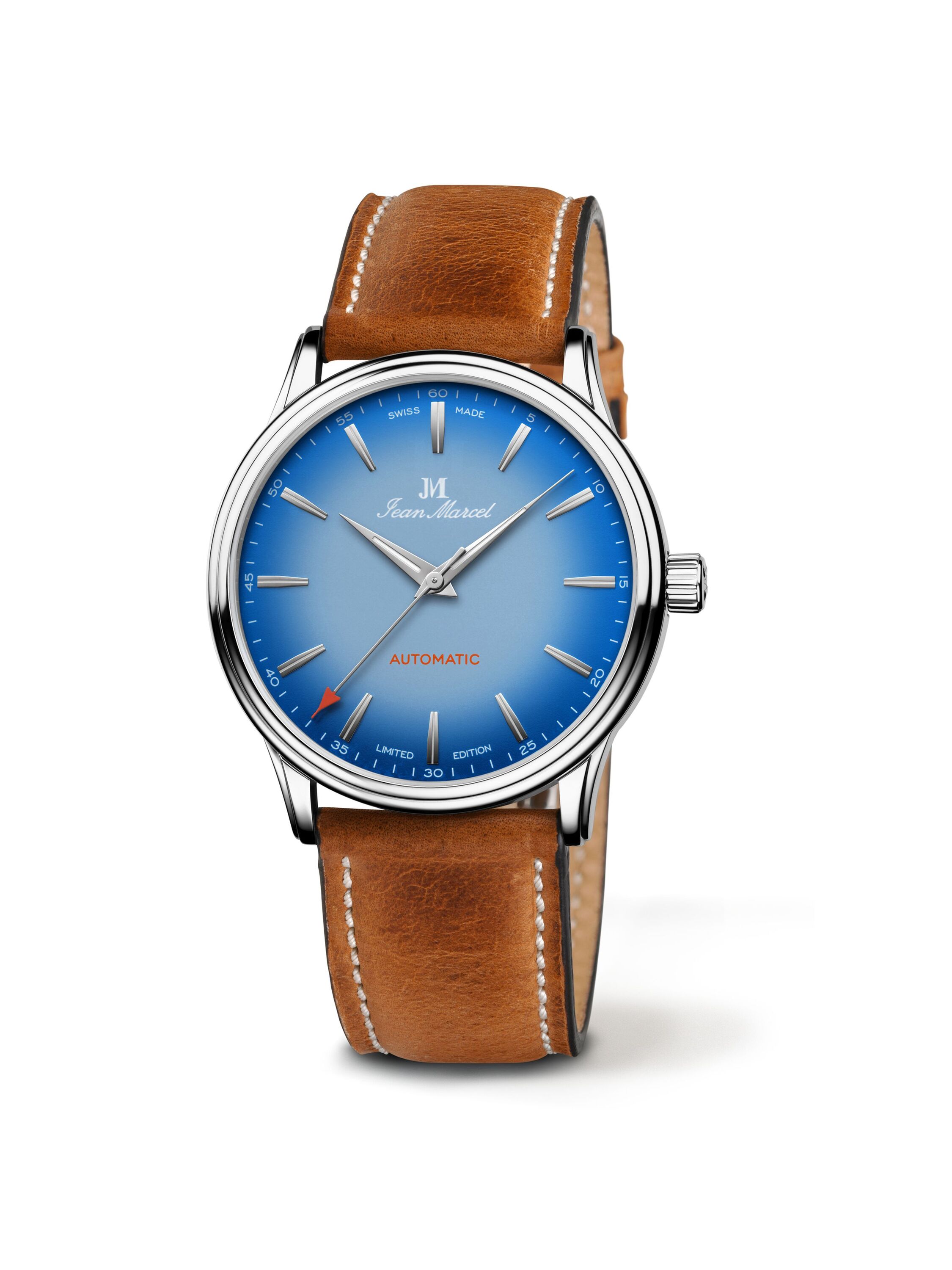 Jean Marcel Herren Armbanduhr Edelstahl Glänzend 24,5cm