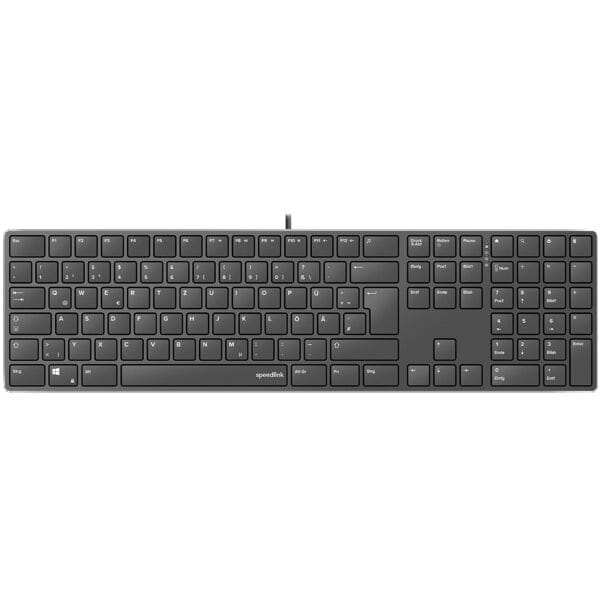 Speedlink Kabelgebundene Tastatur »RIVA Slim Metal Scissor« schwarz schwarz, 43.2x1.9x12 cm Image