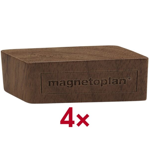 Magnetoplan Magnete »1665251« 6,0 x 2,0 x 1,3 cm 4 Stück braun Image