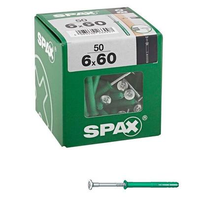SPAX Nageldübel Senkkopf 6x60 mm 50 Stück Image