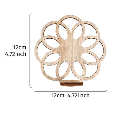 1PC Indoor Wooden Hydroponic Stand Plant Propagation Vase Wall-mounted Plastic Test Tube With Wooden Stand Suitable for Home Plant Decoration Hydroponic Cuttings Unique Garden Plant Enthusiasts