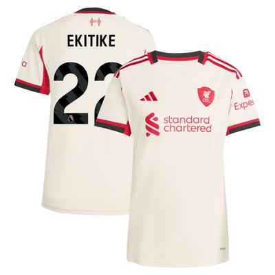 Liverpool adidas Auswärtstrikot 2025-26 - Damen mit Aufdruck Ekitike 22 Image