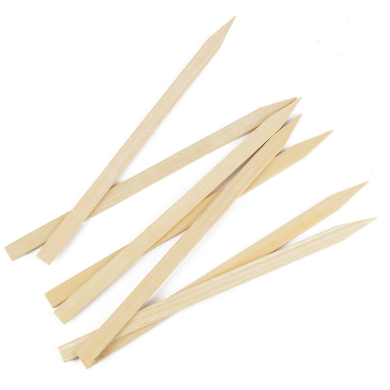 DayBays 15000 Stk. Flachspieße aus 100% Bambus 35 cm Flache für Kebap (Adana) mit Scharfe und Flache Spitze Image