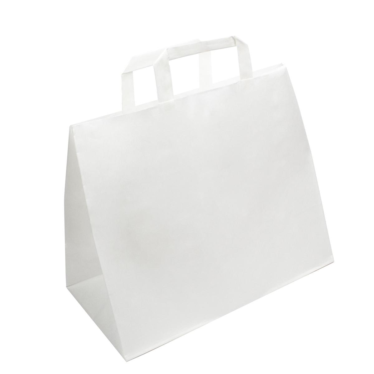 DayBays 25 Stk. Papiertüten 32+17x27 cm weiß mit Flachhenkel Image