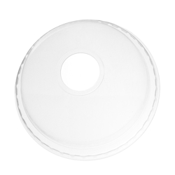 DayBays 500 Stk. Dom Deckel mit Loch für Smoothie Becher Shakebecher Ø95mm transparent RPET Image