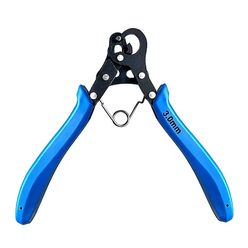 Pinza per avvolgicavo a un passaggio da 1,5/2,25/3 mm, pinza per arrotolare fili, pinza per avvolgere fili a becco tondo, pinza per anelli a C per riparazione di gioielli, creazione fai da te di orecchini, bracciali, collane