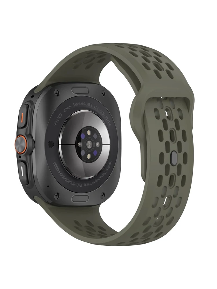 Sportarmband für Samsung Galaxy Watch Ultra 2025 47 mm Zubehör Atmungsaktives Silikon Correa Armband Galaxy Watch 7 8 Ultra Band Image