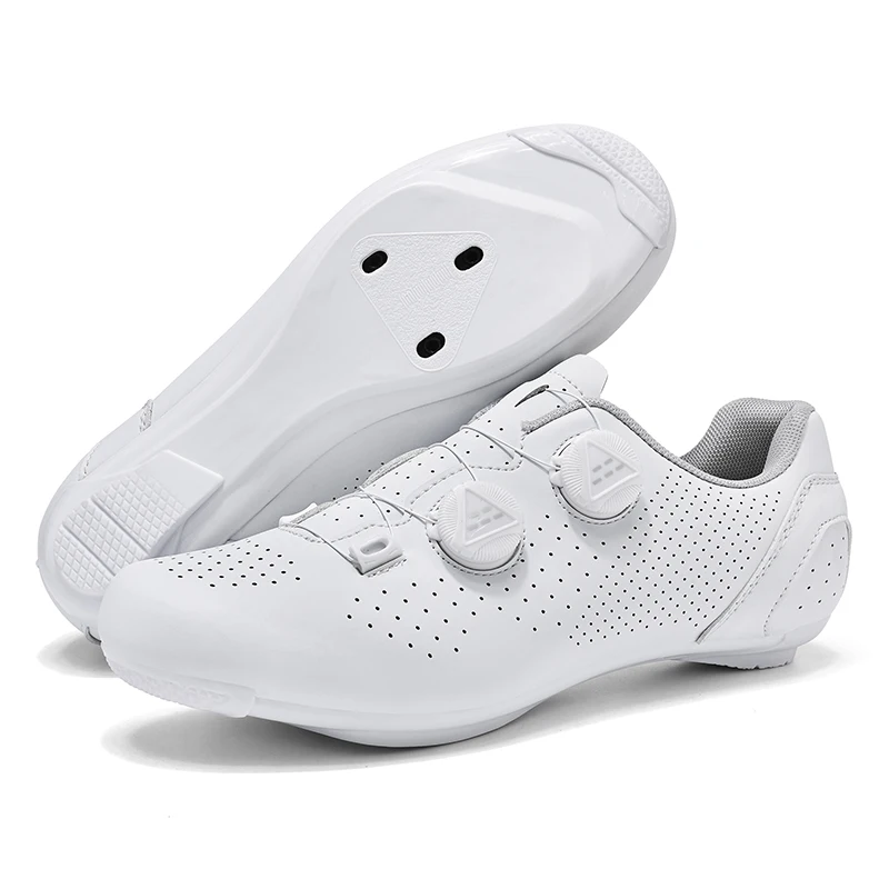 Professionelle Racing Radfahren Sportschuhe Männer Rennrad Schuhe Leichte Atmungsaktive SPD Lock Schuhe Unisex Radfahren Schuhe Weiß