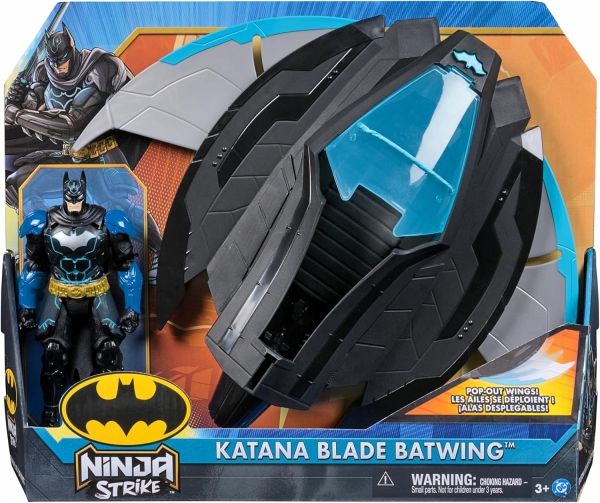 DC Comics, Batman Ninja, Batwing mit Projektilblaster + 15cm Action-Figur - Amigo Spiel und Freizeit / Spin Master