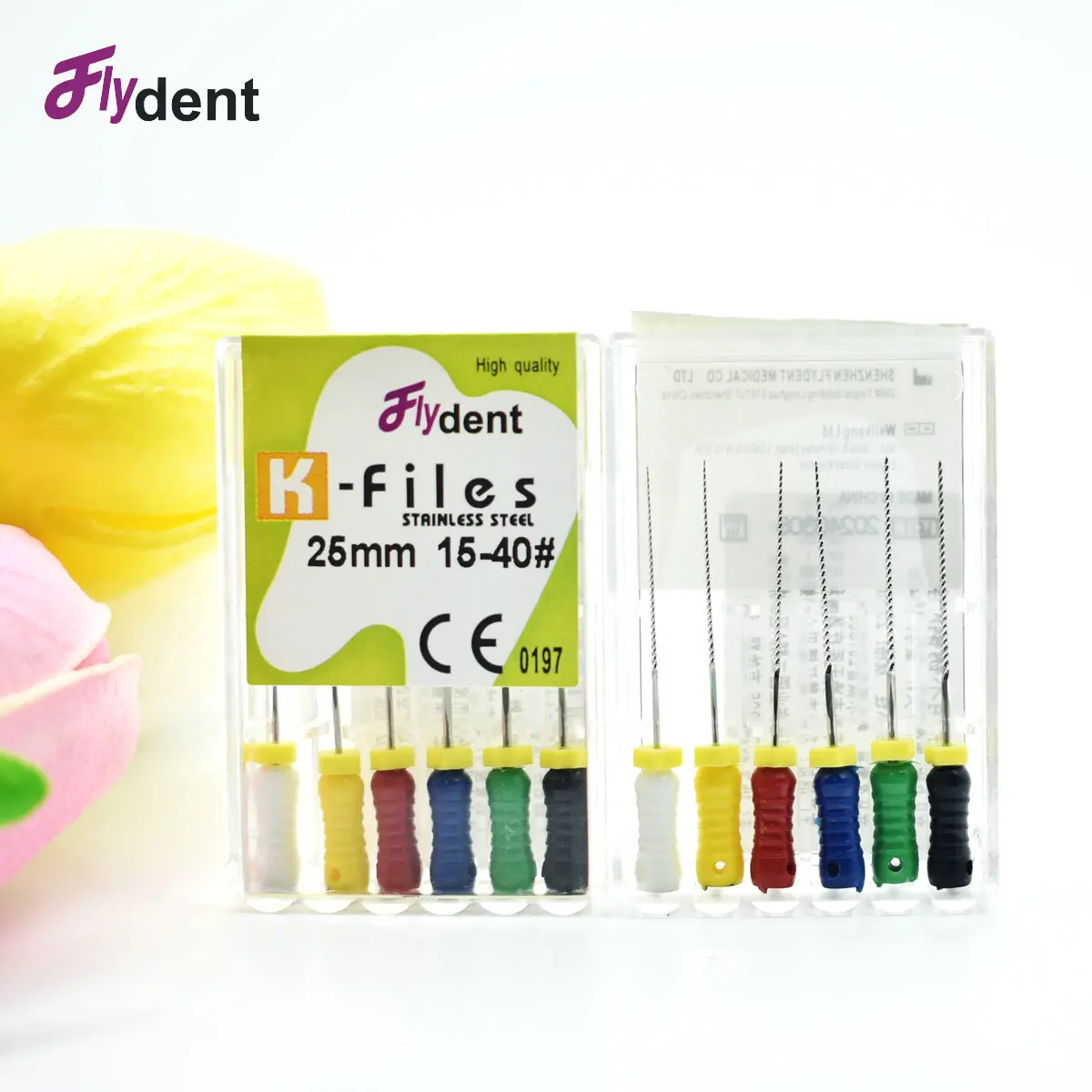 Zahnwurzelkanal-Reinigung, K-Feilen, Handgebrauchsfeilen, endodontische Edelstahl-Reinigung, Zahnmedizin, 25 mm Image