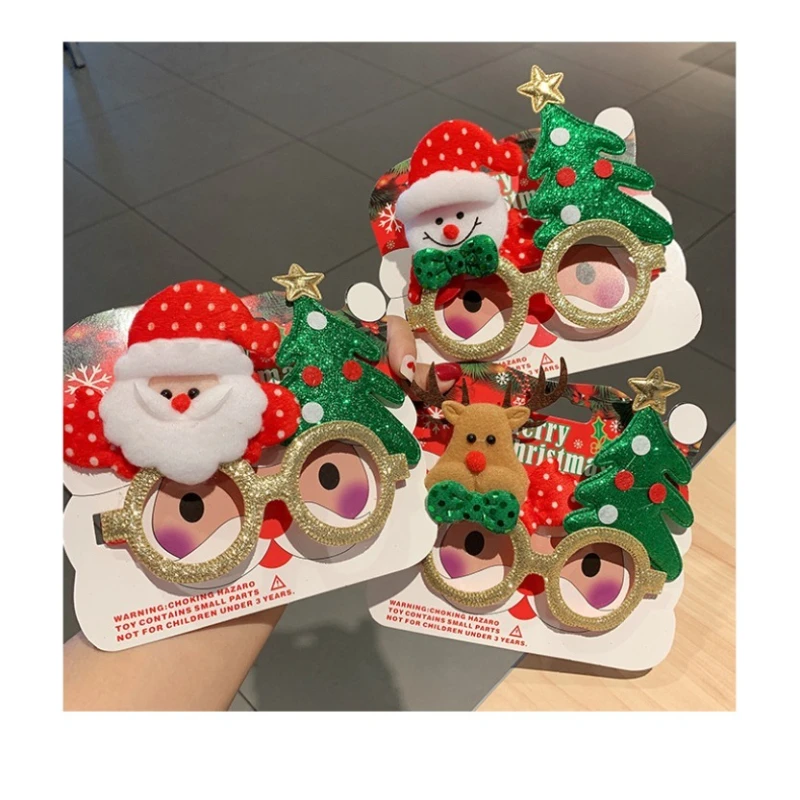 Brillengestell Weihnachten Männer und Frauen Elch Lustiger Geschenkrahmen Großhandel Weihnachten Student Dress Up Geschenk Party Dekoration Spiegel Image
