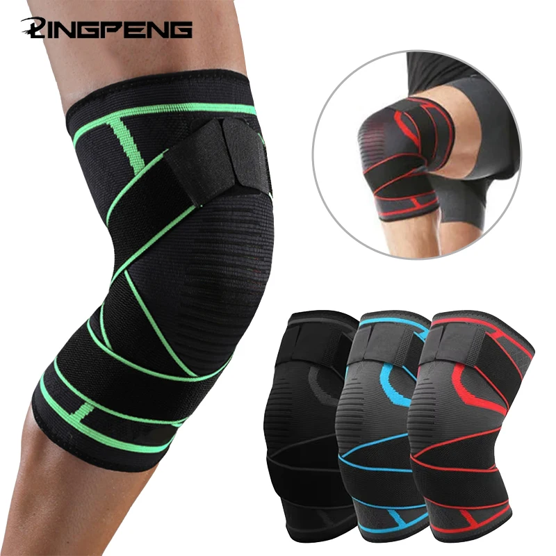 1pc Sport Fitness Knie Pads Unterstützung Bandage Hosenträger Elastische Nylon Sport Kompression Hülse für Basketball Image