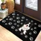 1PC Cat Paw Pattern Kitchen Rugs Non-Slip Home Door Mats Pop design Bathroom Rugs Bath Mat Carpet for Home Sink Laundry Decor