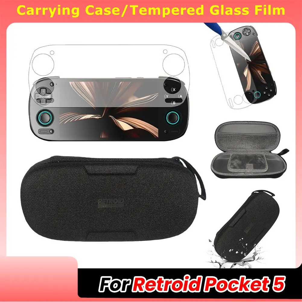Für Retroid Pocket 5 Spielkonsole Displayschutzfolie Anti-Scratch 9H gehärtetes Glas Film Ultra-Clear Spielkonsole Zubehör Image