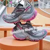 Retro Mischfarbe Mesh Chunky Bottom Frauen Turnschuhe Sommer Atmungsaktive Lace-Up Casual Sport Schuhe Damen Outdoor Wanderschuhe