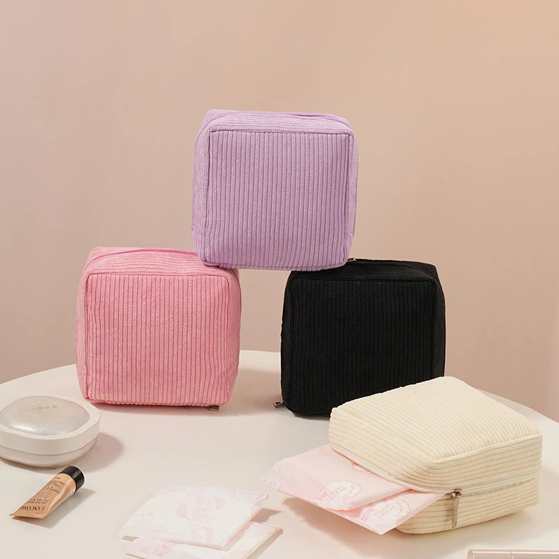 Tragbare Sanitär Handtuch Lagerung Tasche Reise Mini Kosmetik Lippenstift Organizer Tasche Tampon Lagerung Taschen Pads Beutel Make-Up Organizer Image