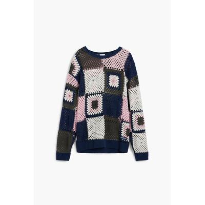 Crochet patch sweatshirt