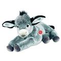 Teddy Hermann 90249 Donkey Lying 19,7"/50 cm, Soft Toy, Plush Toy
