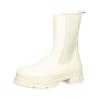 Stiefelette STEVE MADDEN "STEVE MADDEN Stiefelette Leder", Damen, Gr. 37, weiß (bone), Leder, casual, Schuhe