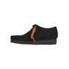 Schnürschuh CLARKS "Wallabee Black", Herren, Gr. 42, schwarz, Leder, klassisch, Schuhe, aus hochwertigem schwarzem Wildleder