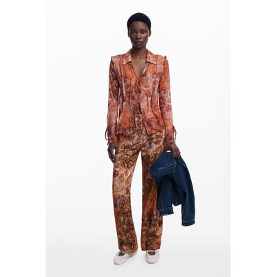 Paisley corduroy pants