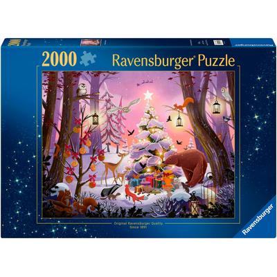 Puzzle RAVENSBURGER "Weihnachten im Wald", bunt, Puzzles, KinderB:98cm H:75cm, Made in Germany, B:98cm H:75cm Image
