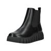 Stiefelette TOM TAILOR "Tom Tailor Stiefelette Lederimitat/Textil", Damen, Gr. 37, schwarz, Lederimitat, Textil, casual, Schuhe