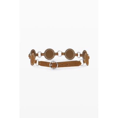 Articulated leather belt