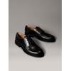 Schnürschuh CALVIN KLEIN "ESS RUBBER DERBY LTH", Herren, Gr. 46, schwarz, Leder, unifarben, klassisch, Schuhe, Anzugschuh, Business-Schnürer, Klassik-Schnürschuh mit CK-Markenlogo