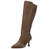 High-Heel-Stiefel NERO GIARDINI "Nero Giardini Stiefel Leder/Synthetik", Damen, Gr. 37, braun, Leder, Synthetik, casual, Schuhe